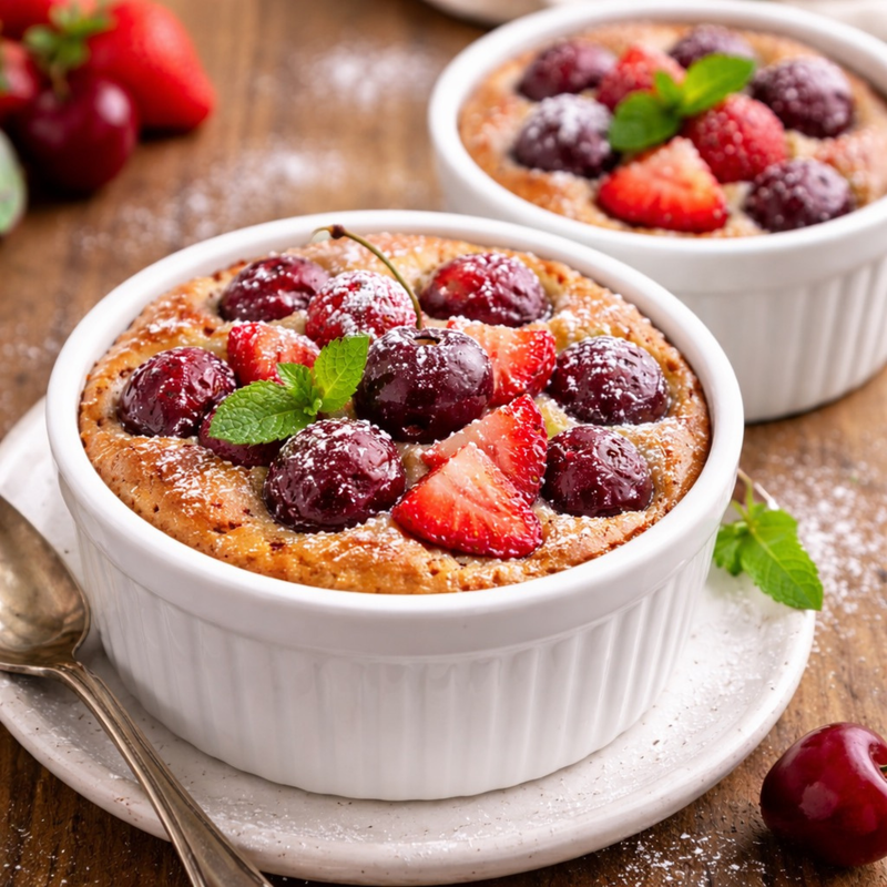 Clafoutis cerises moelleux