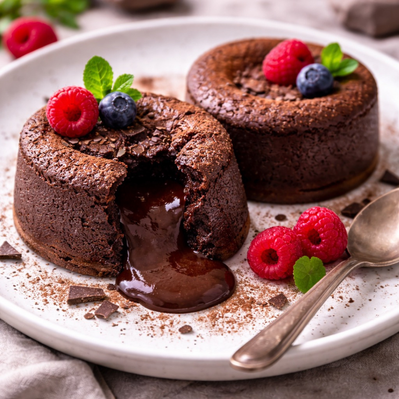 Fondant chocolat sans farine