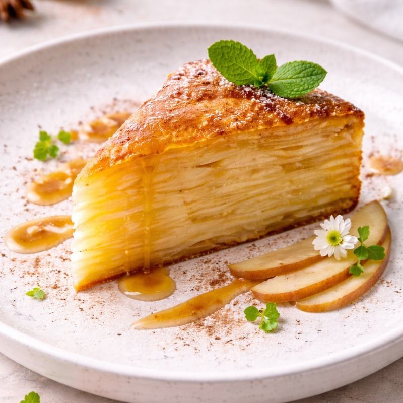 Gâteau invisible pommes