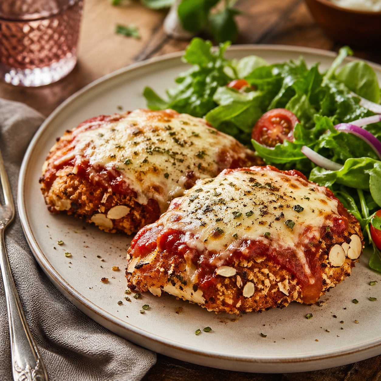 Poulet parmesan croustillant