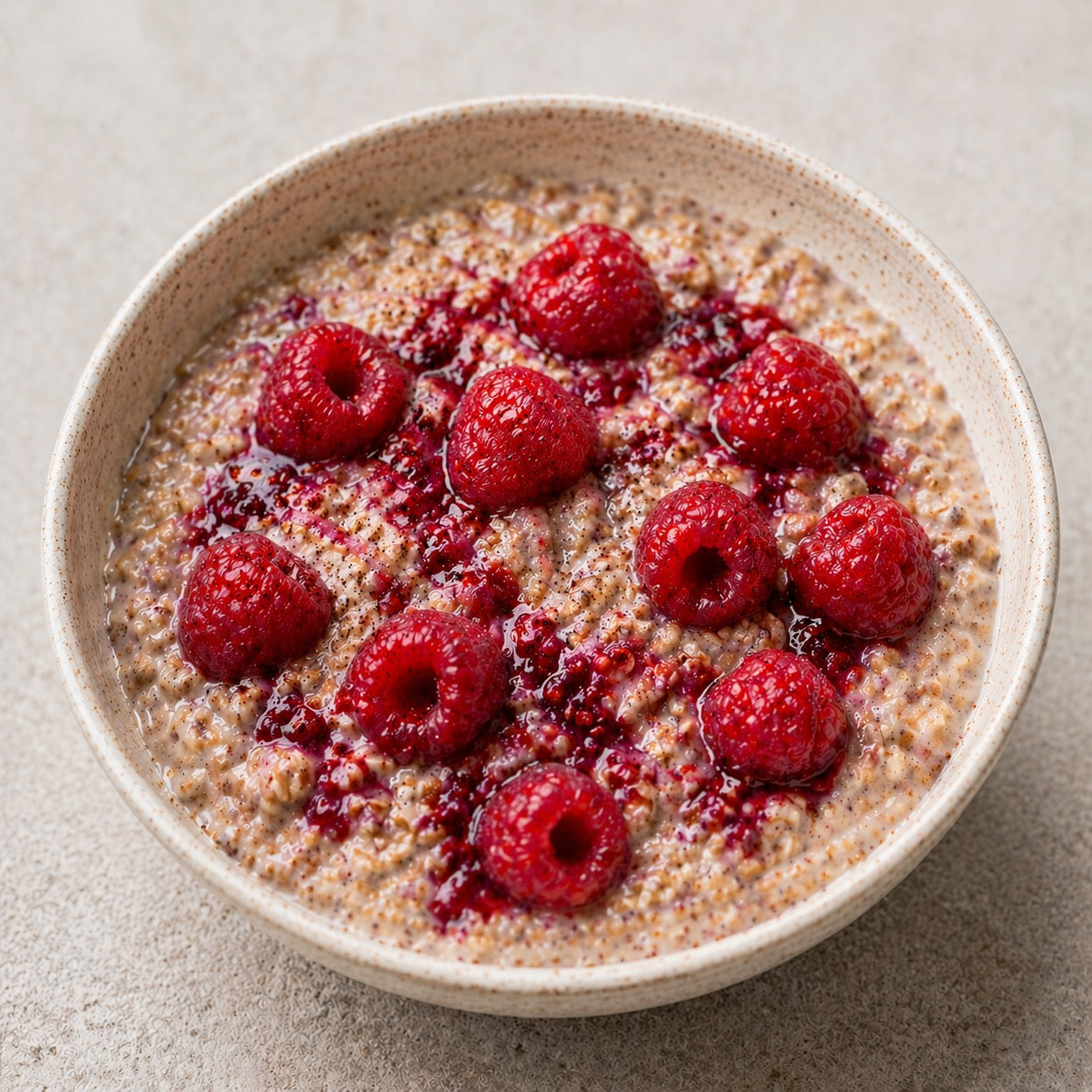 Porridge de sarrasin vanille-framboise