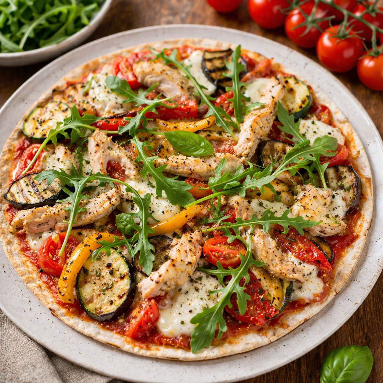 Pizza tortilla complète légère