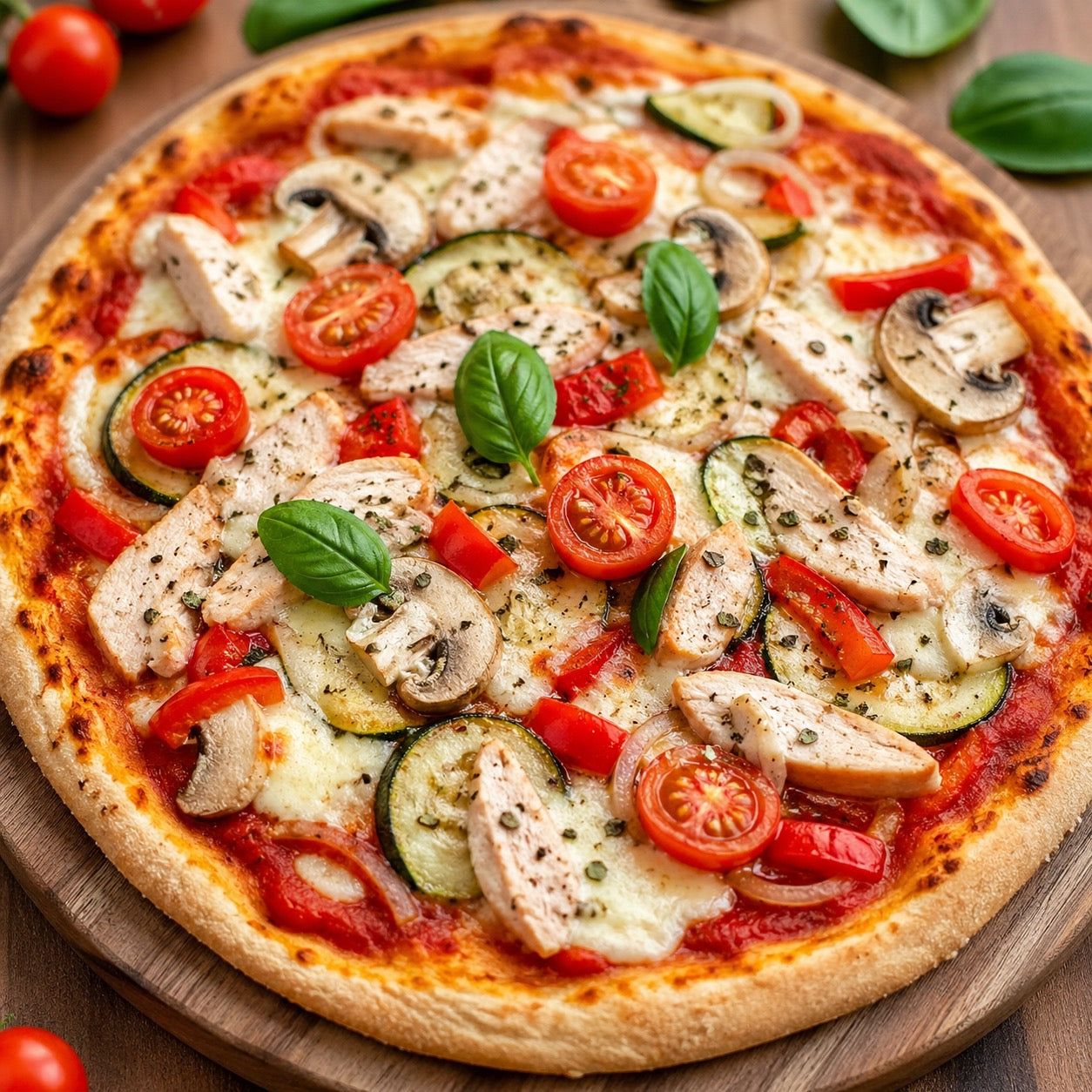 Pizza healthy aux pois chiches