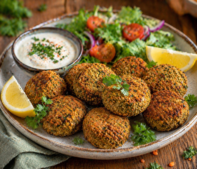 Falafels de lentilles au four