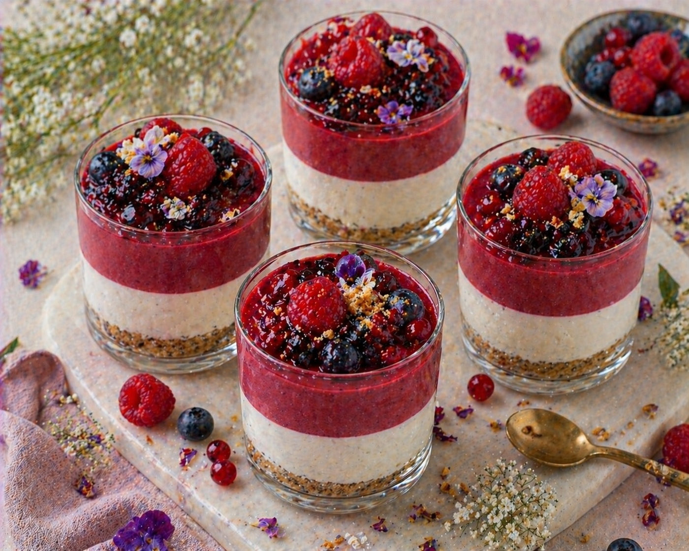 Mousse Cheesecake Fruits Rouges