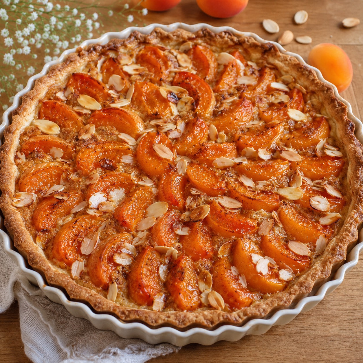 Tarte abricot-amande