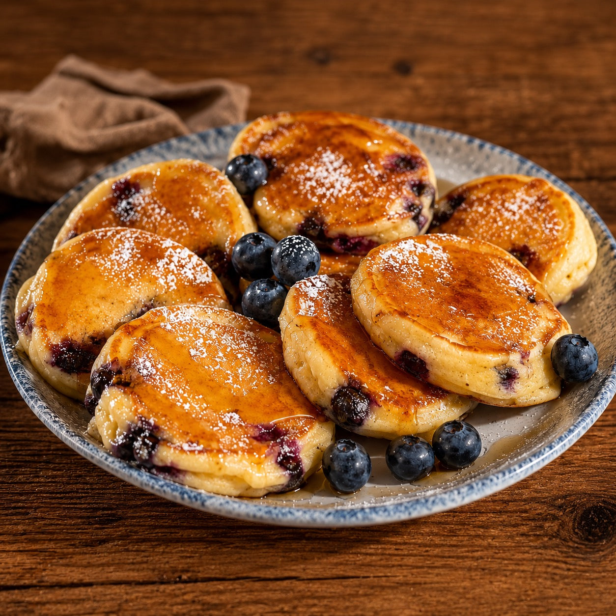 Pancakes moelleux citron-myrtille