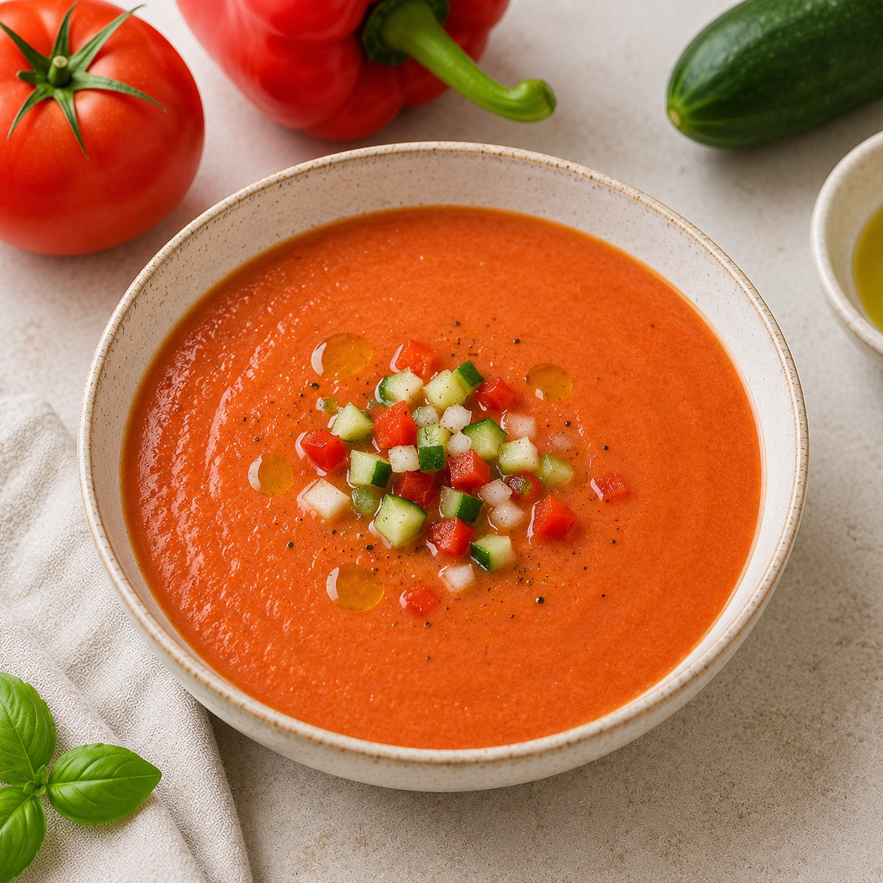 Gaspacho tomate-poivron