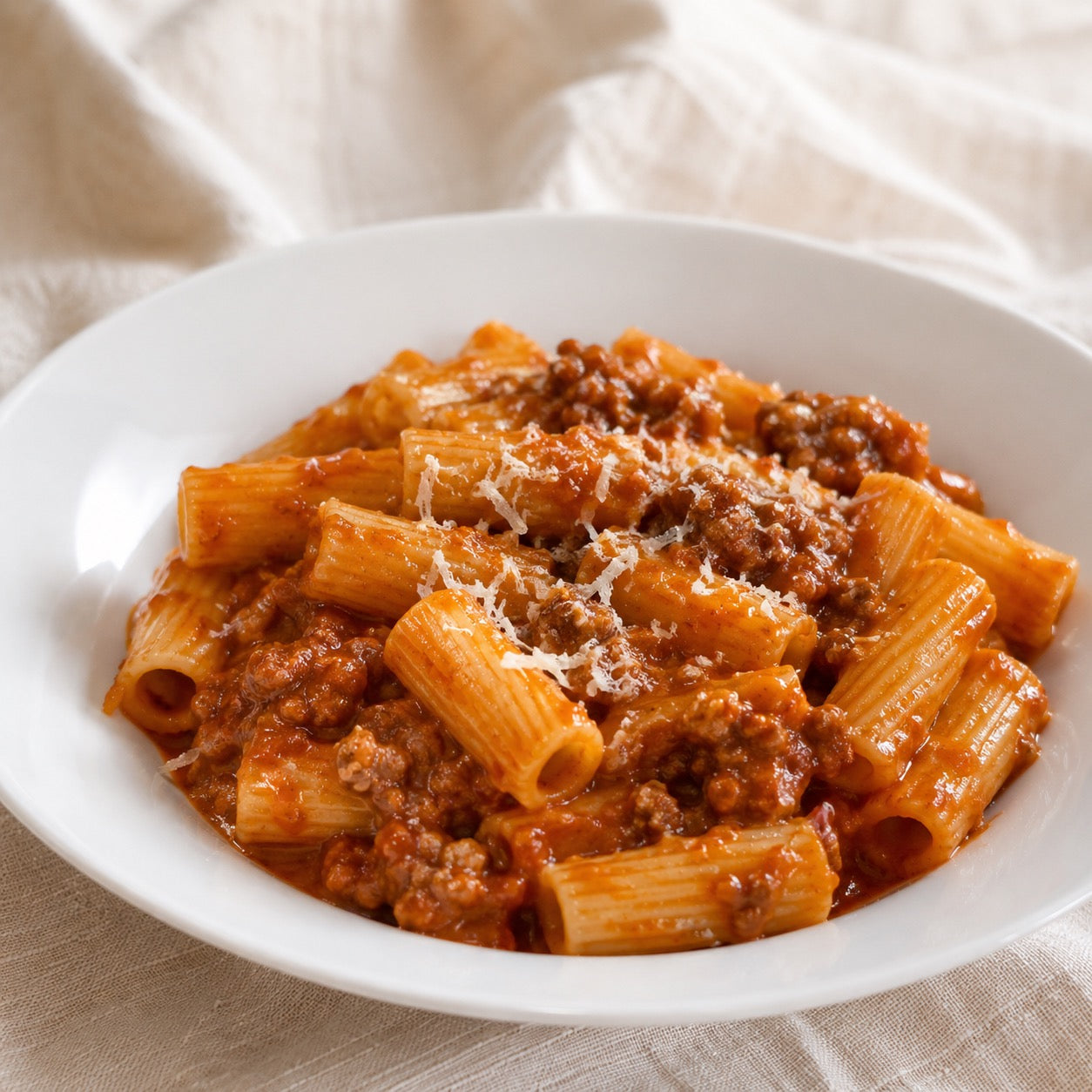Rigatoni complets sauce tomate façon bolognaise