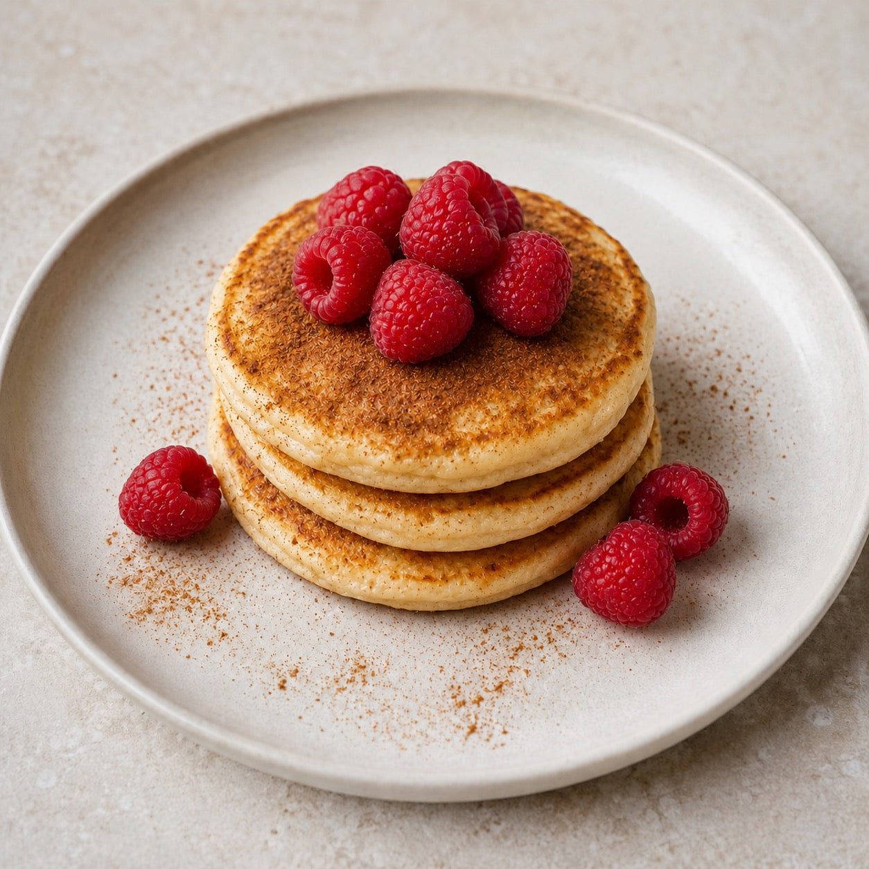 Pancakes amande-framboises