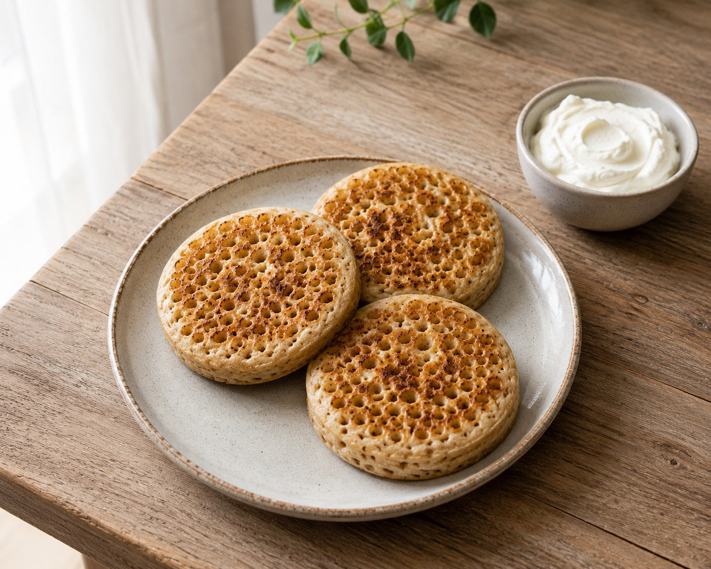 Crumpets complets maison