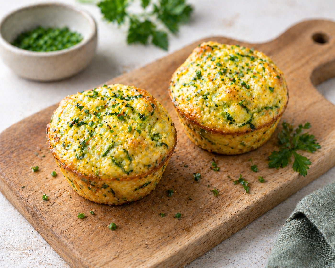 Muffins salés œuf-courgette