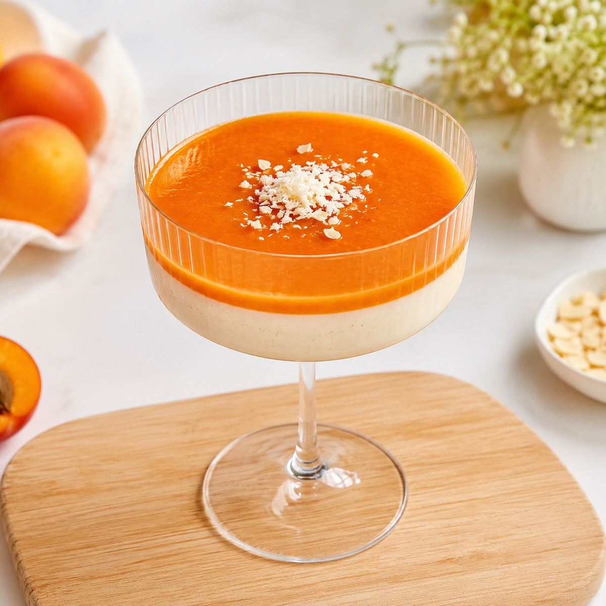 Panna cotta abricot-vanille