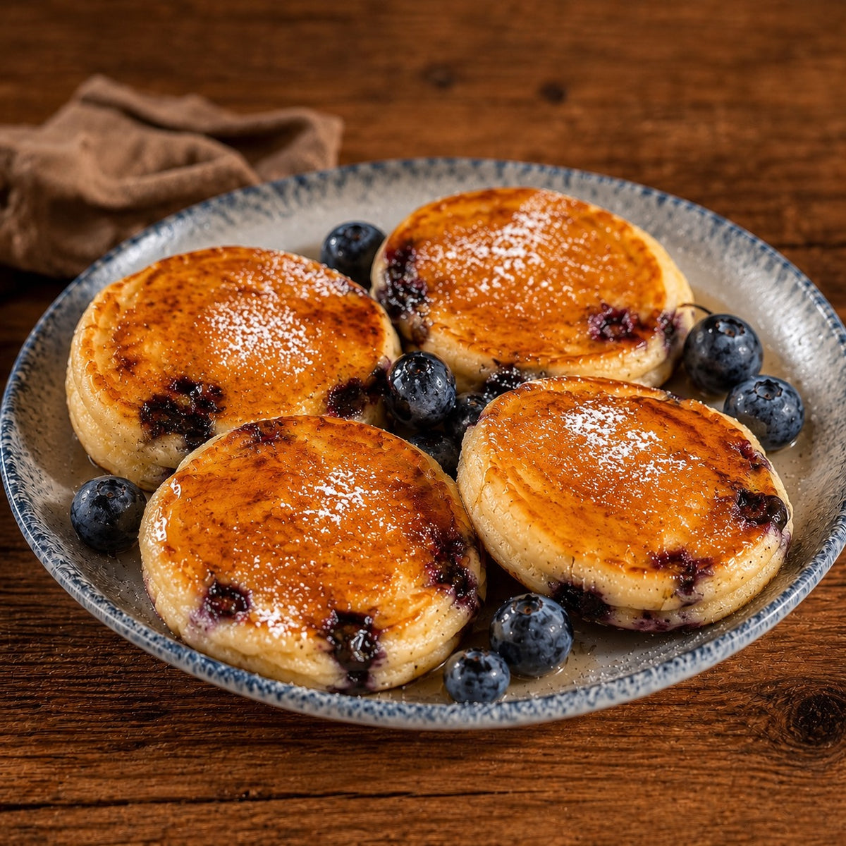 Pancakes moelleux citron-myrtille