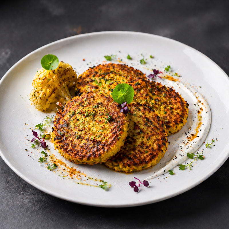 Galettes de chou-fleur au curcuma