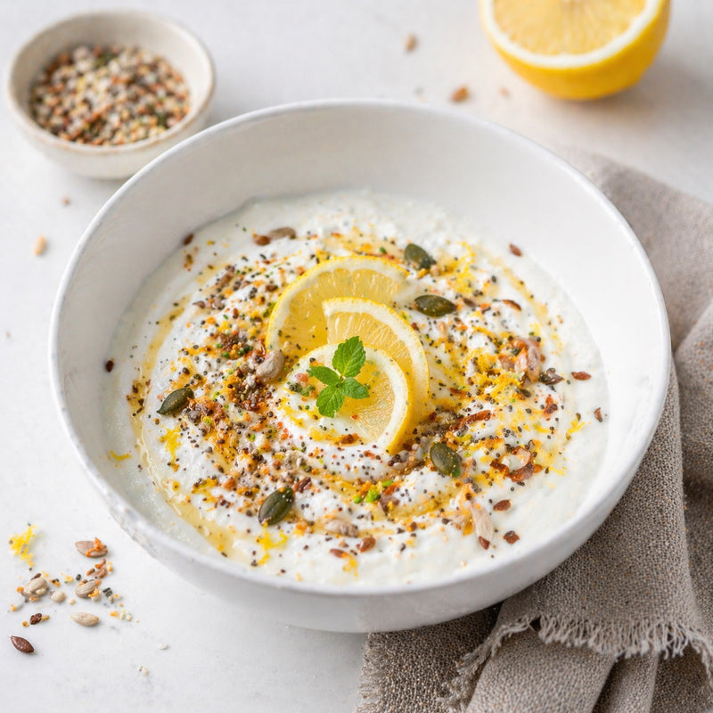 Bol de skyr aux graines et citron
