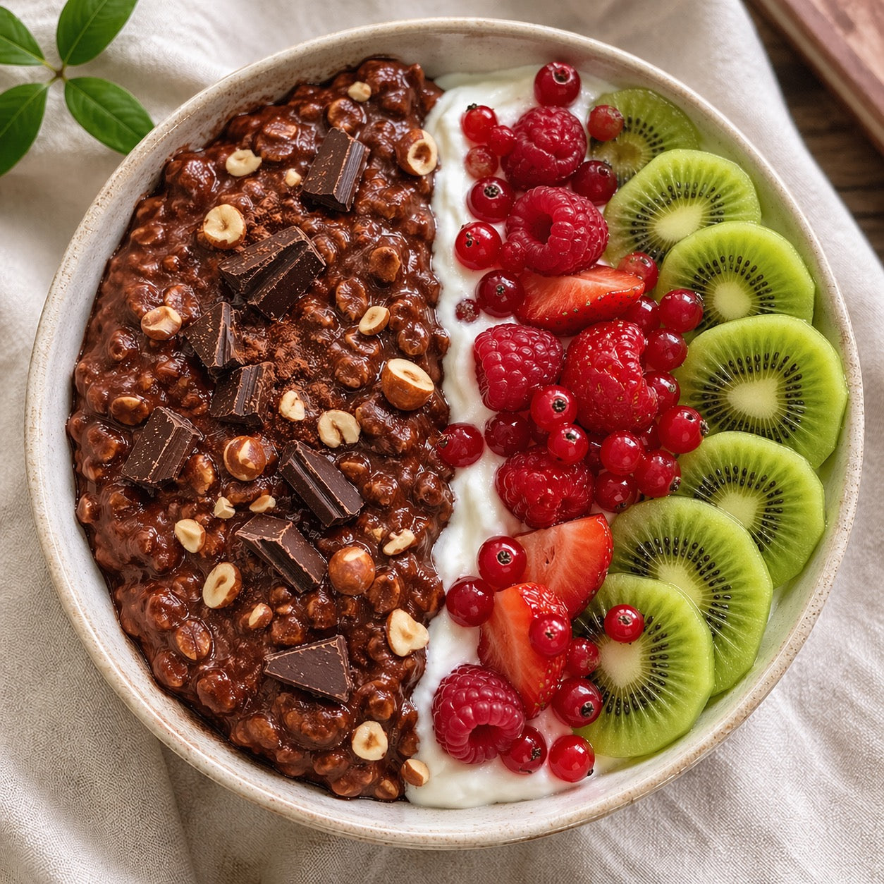 Scrambled oats au cacao et chocolat noir