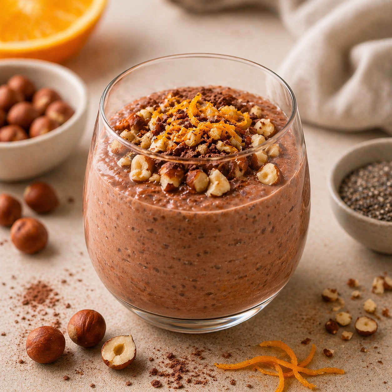 Crème petit-déjeuner cacao-noisette au skyr