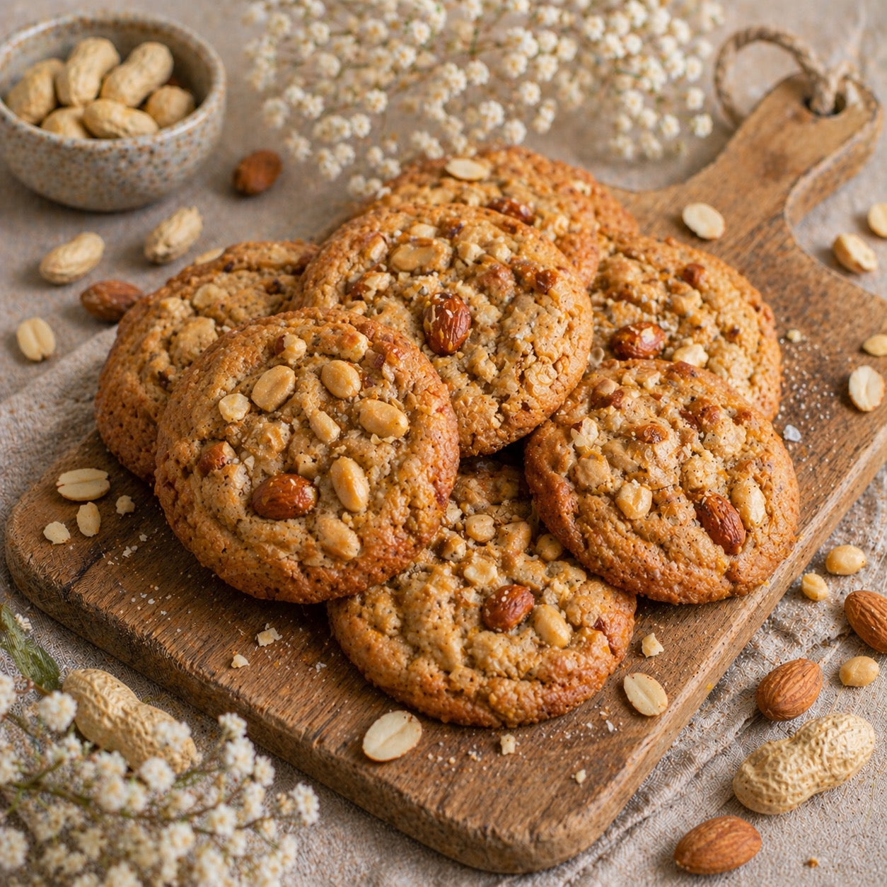Cookies moelleux cacahuète-amande