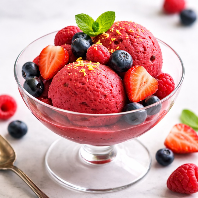 Sorbet fruits rouges express