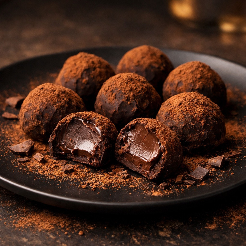 Truffes chocolat noir