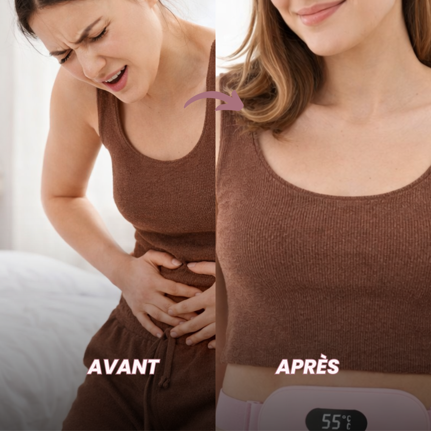 Ceinture chauffante menstruelle