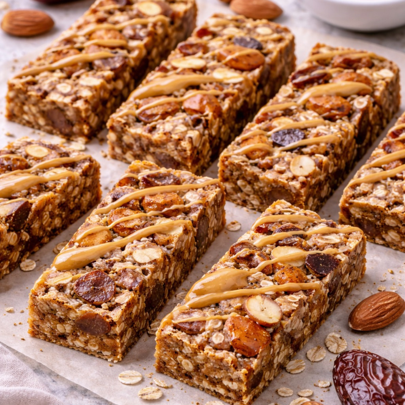 Barres énergie dattes-amandes