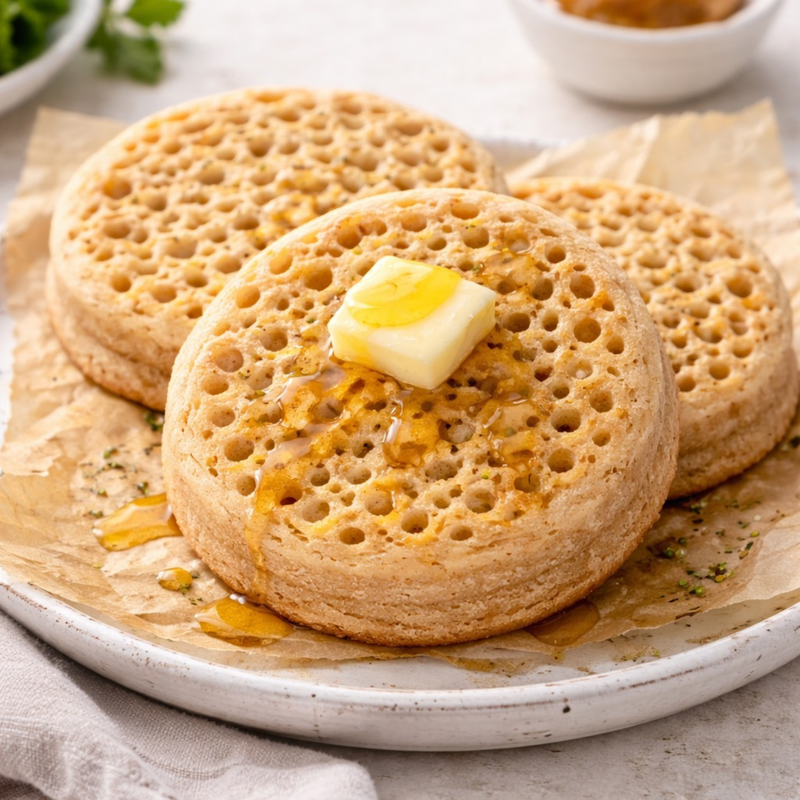 Crumpets complets maison