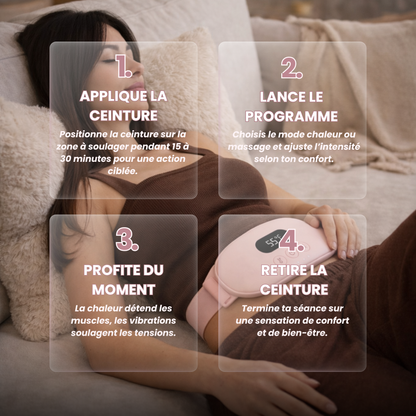 Ceinture chauffante menstruelle