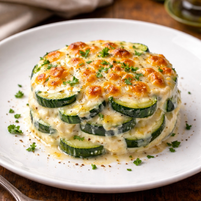 Gratin courgettes béchamel
