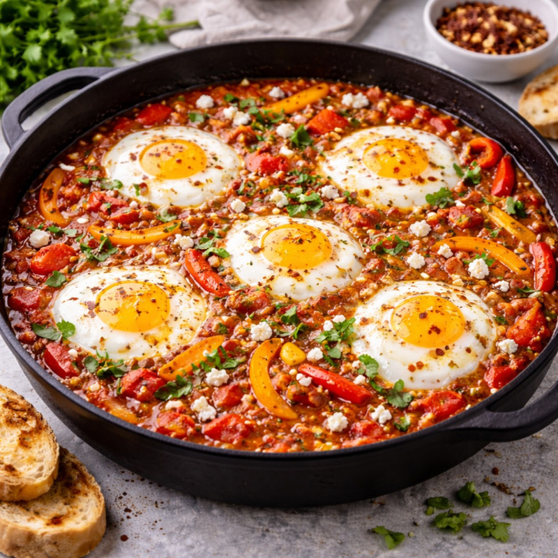 Shakshuka aux poivrons