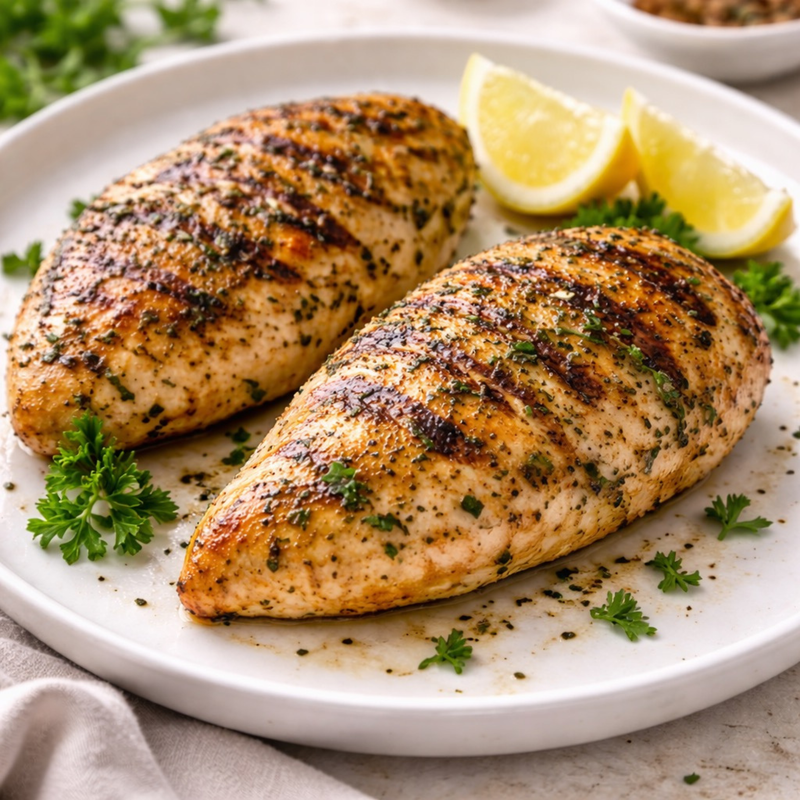 Poulet grillé aux herbes
