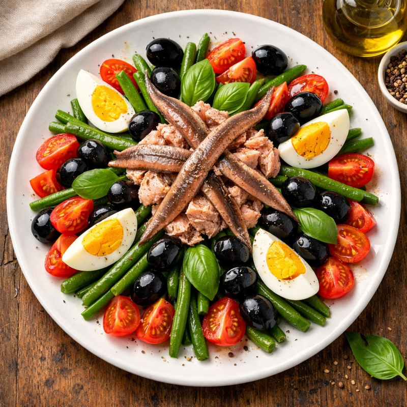 Salade niçoise traditionnelle