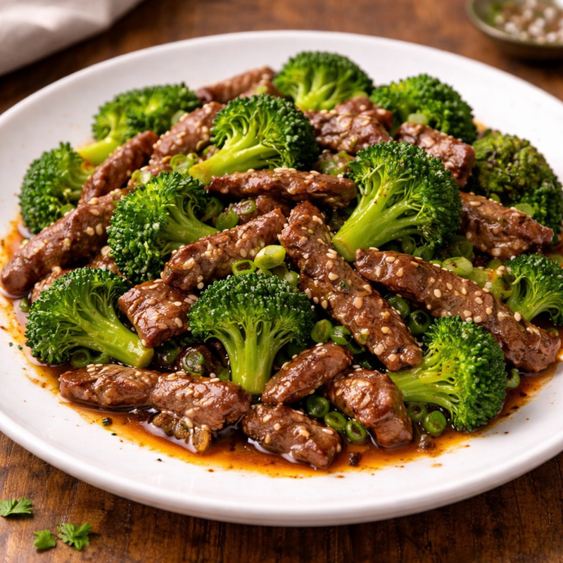 Sauté bœuf-brocoli sésame