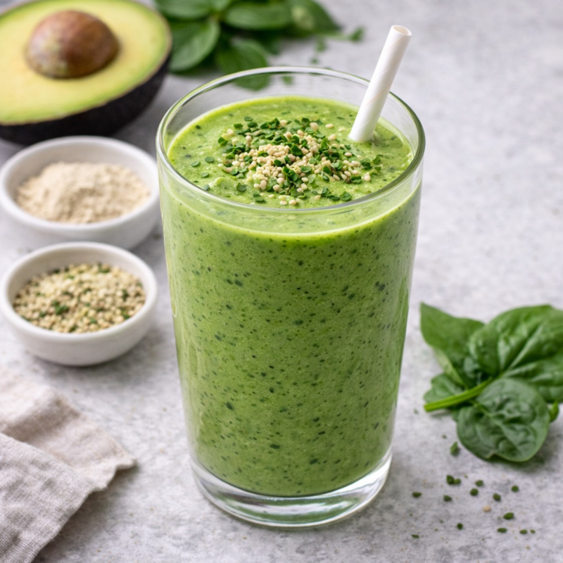 Smoothie vert protéiné